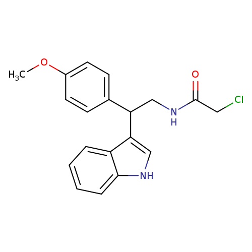2-chloro-N-[2-(1H-indol-3-yl)-2-(4-methoxyphenyl)ethyl]acetamide