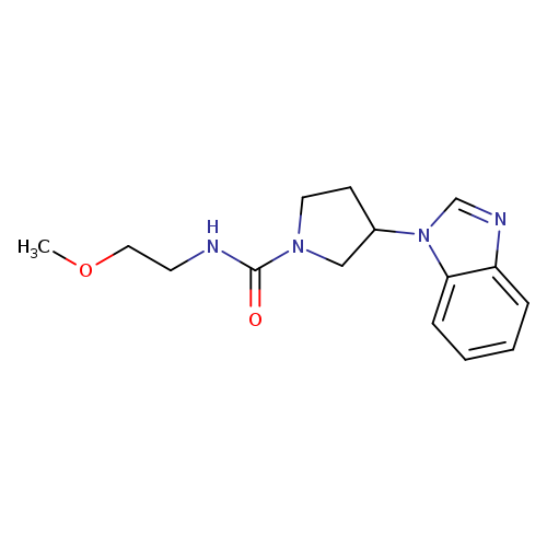 3-(1H-1,3-benzodiazol-1-yl)-N-(2-methoxyethyl)pyrrolidine-1-carboxamide