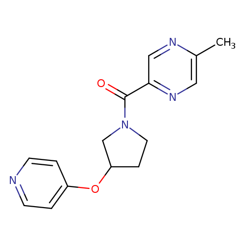 2-methyl-5-[3-(pyridin-4-yloxy)pyrrolidine-1-carbonyl]pyrazine
