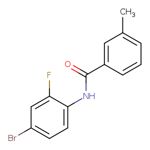 N-(4-bromo-2-fluorophenyl)-3-methylbenzamide