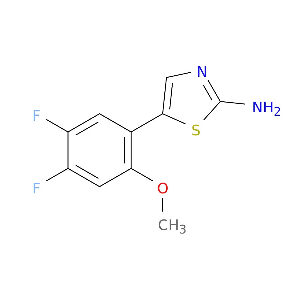 5-(4,5-Difluoro-2-methoxyphenyl)thiazol-2-amine
