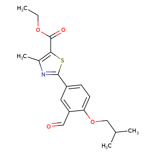 5-Thiazolecarboxylic acid, 2-[3-formyl-4-(2-methylpropoxy)phenyl]-4-methyl-, ethyl ester