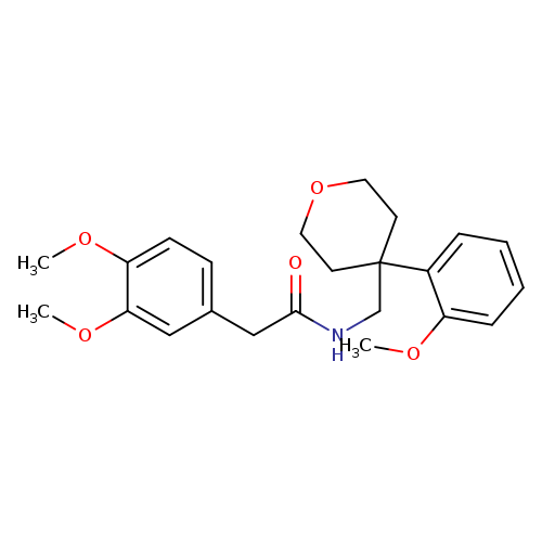 2-(3,4-dimethoxyphenyl)-N-{[4-(2-methoxyphenyl)oxan-4-yl]methyl}acetamide
