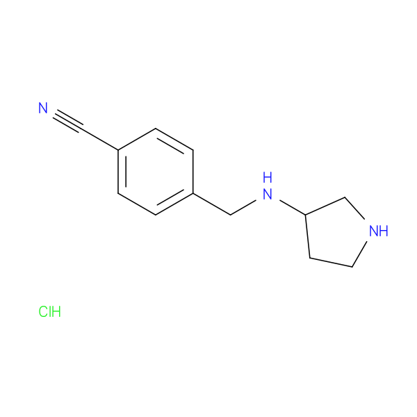 4-((Pyrrolidin-3-ylamino)methyl)benzonitrile hydrochloride