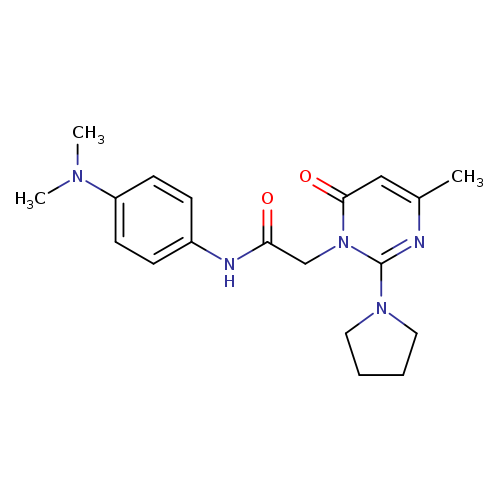 N-[4-(dimethylamino)phenyl]-2-[4-methyl-6-oxo-2-(pyrrolidin-1-yl)-1,6-dihydropyrimidin-1-yl]acetamide