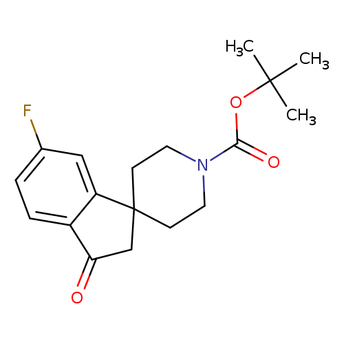 TERT-BUTYL 6-FLUORO-3-OXO-2,3-DIHYDROSPIRO[INDENE-1,4'-PIPERIDINE]-1'-CARBOXYLATE
