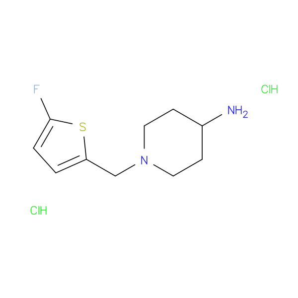 1-[(5-fluorothiophen-2-yl)methyl]piperidin-4-amine dihydrochloride