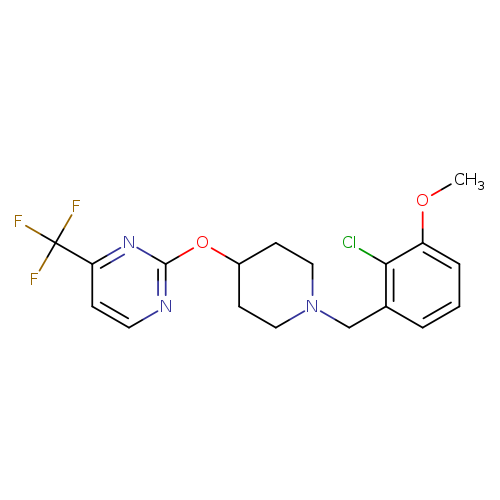 2-({1-[(2-chloro-3-methoxyphenyl)methyl]piperidin-4-yl}oxy)-4-(trifluoromethyl)pyrimidine