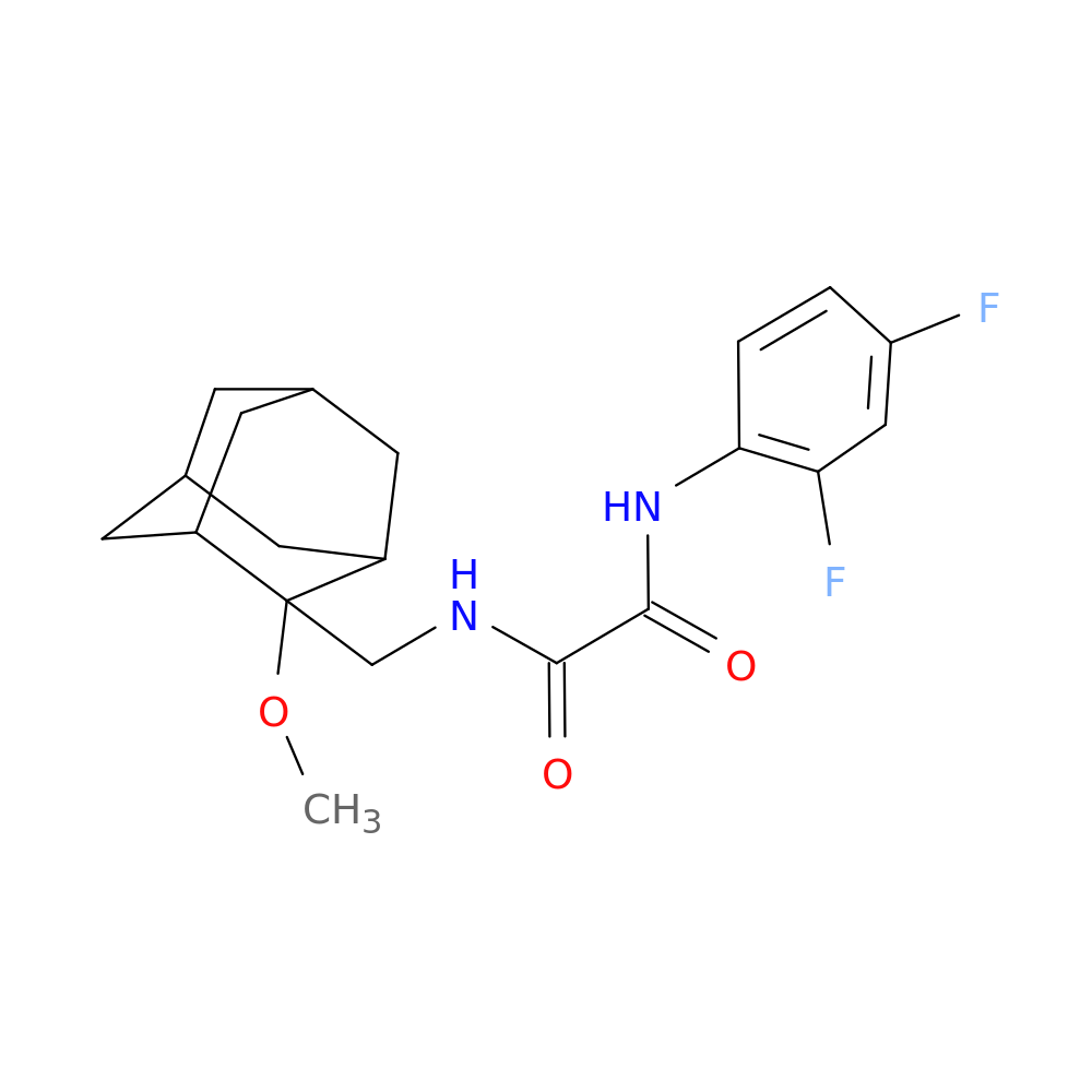 N'-(2,4-difluorophenyl)-N-[(2-methoxyadamantan-2-yl)methyl]ethanediamide