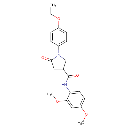 N-(2,4-dimethoxyphenyl)-1-(4-ethoxyphenyl)-5-oxo-3-pyrrolidinecarboxamide