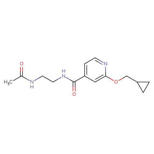 N-(2-{[2-(cyclopropylmethoxy)pyridin-4-yl]formamido}ethyl)acetamide
