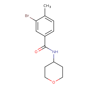3-Bromo-4-methyl-n-(oxan-4-yl)benzamide