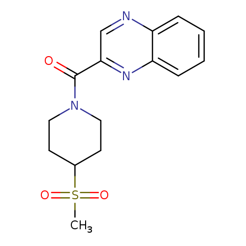 2-(4-methanesulfonylpiperidine-1-carbonyl)quinoxaline