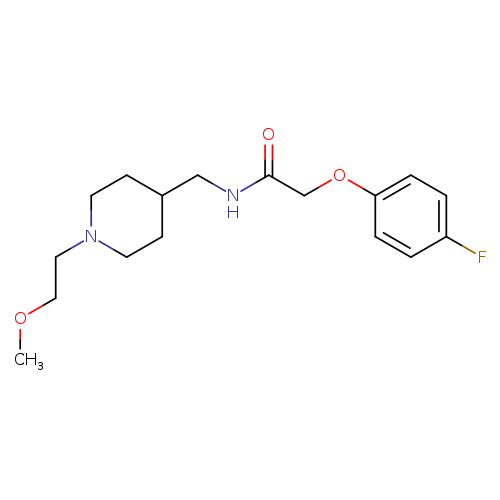 2-(4-fluorophenoxy)-N-{[1-(2-methoxyethyl)piperidin-4-yl]methyl}acetamide