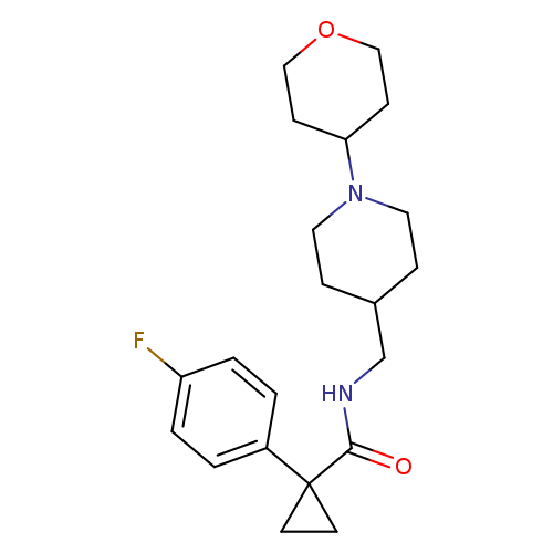 1-(4-fluorophenyl)-N-{[1-(oxan-4-yl)piperidin-4-yl]methyl}cyclopropane-1-carboxamide