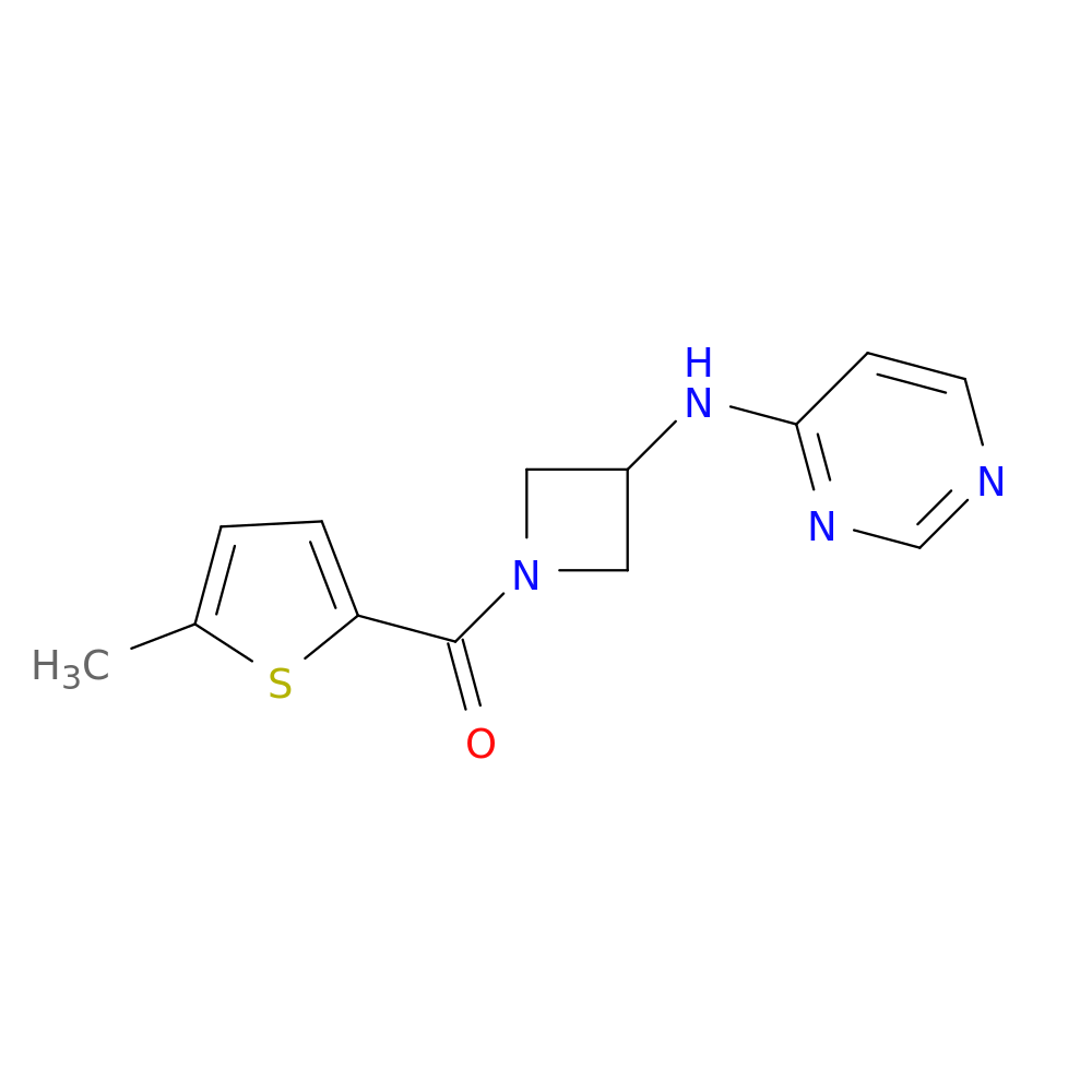 N-[1-(5-methylthiophene-2-carbonyl)azetidin-3-yl]pyrimidin-4-amine