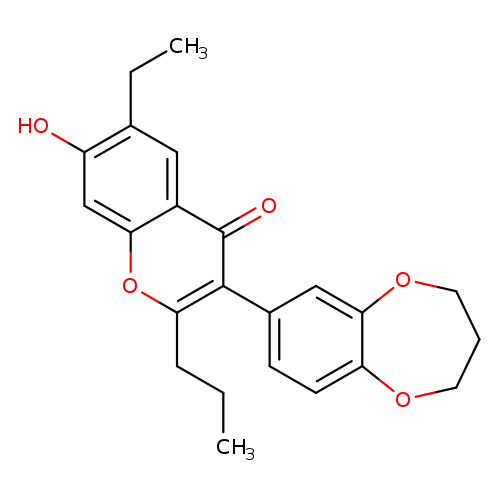 3-(3,4-dihydro-2H-1,5-benzodioxepin-7-yl)-6-ethyl-7-hydroxy-2-propyl-4H-chromen-4-one