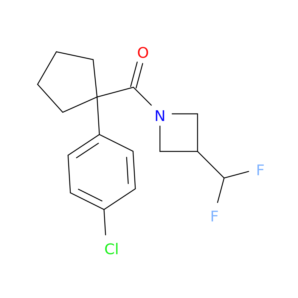 1-[1-(4-chlorophenyl)cyclopentanecarbonyl]-3-(difluoromethyl)azetidine
