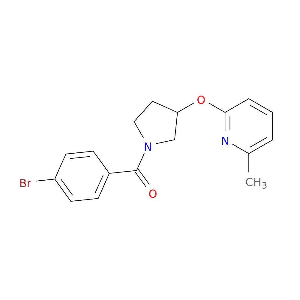 2-{[1-(4-bromobenzoyl)pyrrolidin-3-yl]oxy}-6-methylpyridine