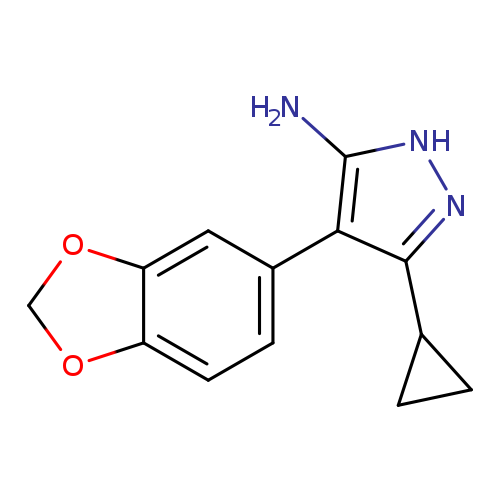 4-(2H-1,3-benzodioxol-5-yl)-3-cyclopropyl-1H-pyrazol-5-amine