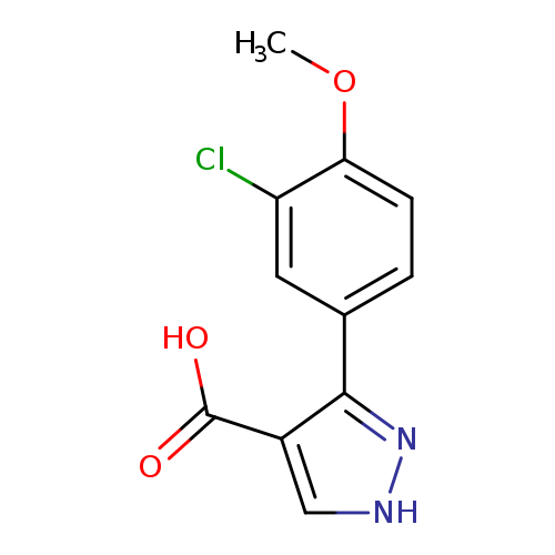 3-(3-CHLORO-4-METHOXYPHENYL)-1H-PYRAZOLE-4-CARBOXYLIC ACID