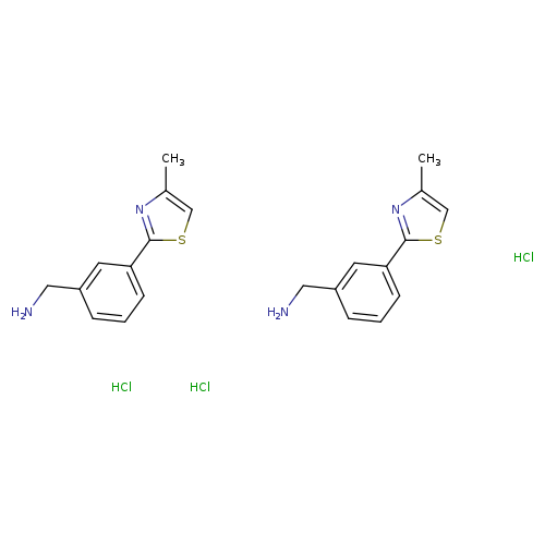 "bis(1-[3-(4-methyl-1,3-thiazol-2-yl)phenyl]methanamine) trihydrochloride"