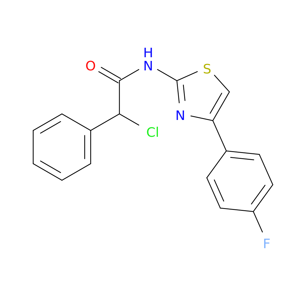 2-chloro-N-[4-(4-fluorophenyl)-1,3-thiazol-2-yl]-2-phenylacetamide