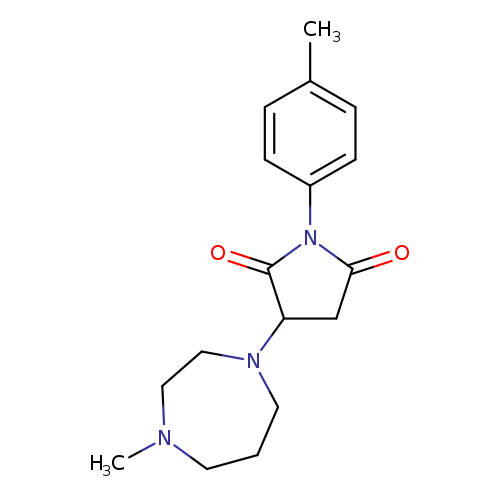 3-(4-methyl-1,4-diazepan-1-yl)-1-(4-methylphenyl)-2,5-pyrrolidinedione