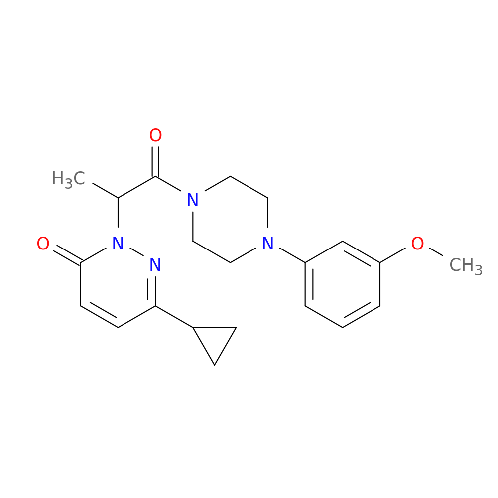 6-cyclopropyl-2-{1-[4-(3-methoxyphenyl)piperazin-1-yl]-1-oxopropan-2-yl}-2,3-dihydropyridazin-3-one