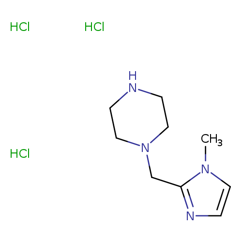 1-[(1-methyl-1H-imidazol-2-yl)methyl]piperazine trihydrochloride