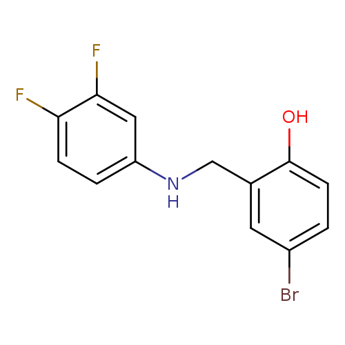 4-bromo-2-{[(3,4-difluorophenyl)amino]methyl}phenol