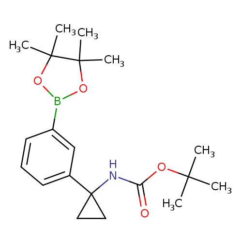 tert-Butyl(1-(3-(4,4,5,5-tetramethyl-1,3,2-dioxaborolan-2-yl)phenyl)cyclopropyl)carbamate
