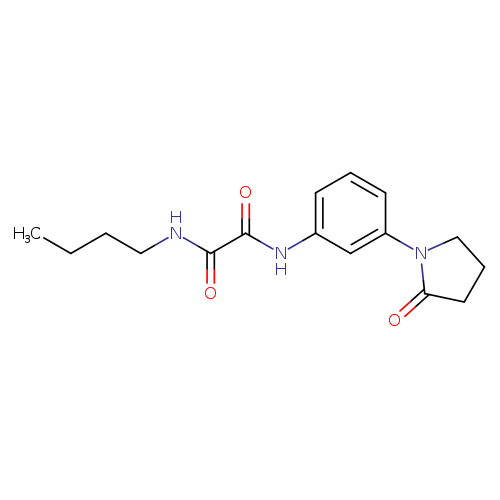 N-butyl-N'-[3-(2-oxopyrrolidin-1-yl)phenyl]ethanediamide