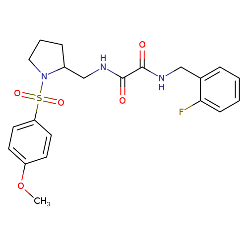 N'-[(2-fluorophenyl)methyl]-N-{[1-(4-methoxybenzenesulfonyl)pyrrolidin-2-yl]methyl}ethanediamide