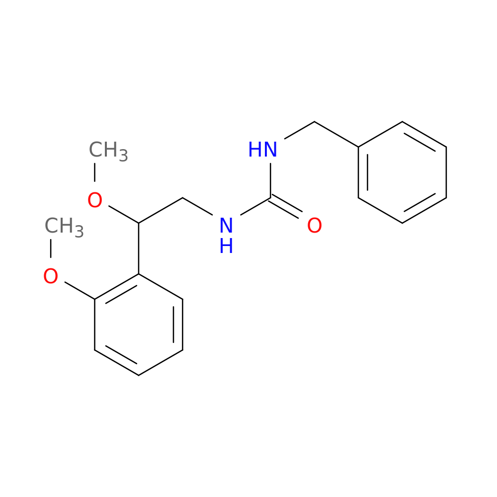 1-benzyl-3-[2-methoxy-2-(2-methoxyphenyl)ethyl]urea