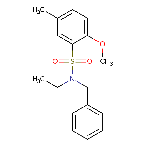 N-benzyl-N-ethyl-2-methoxy-5-methylbenzene-1-sulfonamide