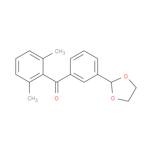 2,6-Dimethyl-3'-(1,3-dioxolan-2-yl)benzophenone