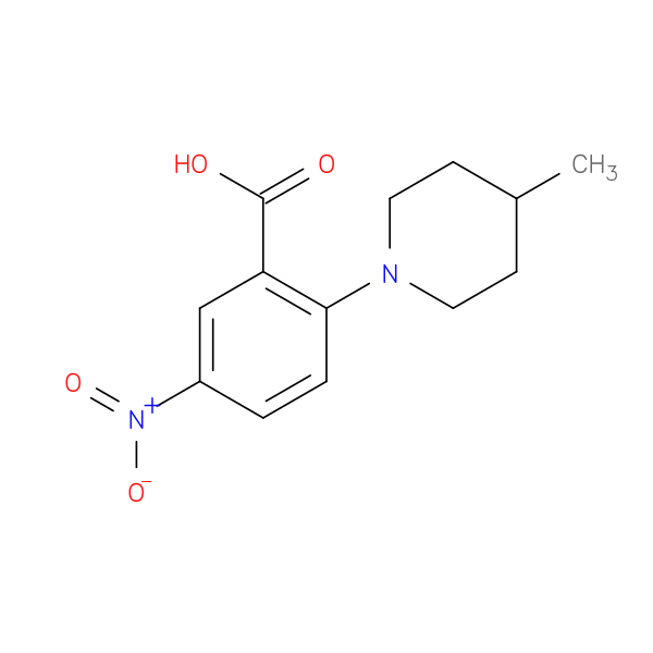 2-(4-Methylpiperidin-1-yl)-5-nitrobenzoic acid