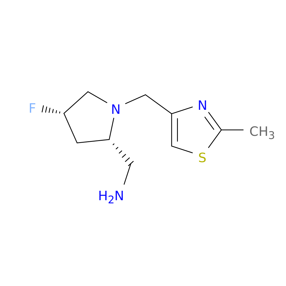 [(2S,4S)-4-fluoro-1-[(2-methyl-1,3-thiazol-4-yl)methyl]pyrrolidin-2-yl]methanamine