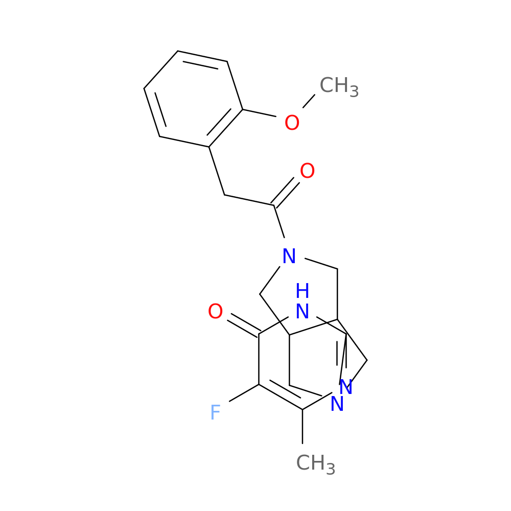 5-fluoro-2-{5-[2-(2-methoxyphenyl)acetyl]-octahydropyrrolo[3,4-c]pyrrol-2-yl}-6-methyl-3,4-dihydropyrimidin-4-one