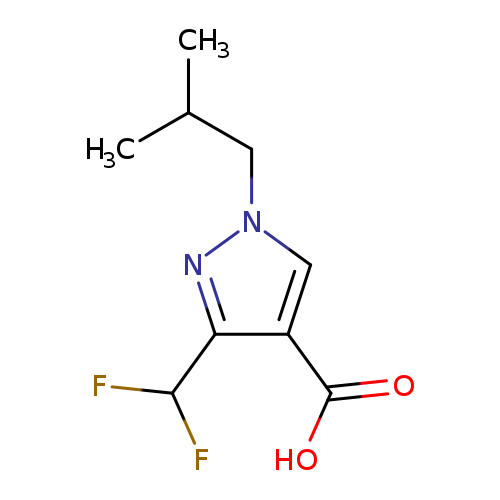 3-(difluoromethyl)-1-(2-methylpropyl)-1H-pyrazole-4-carboxylic acid