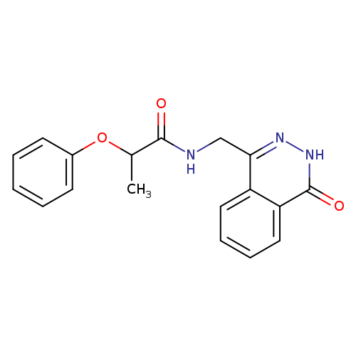 N-[(4-oxo-3,4-dihydrophthalazin-1-yl)methyl]-2-phenoxypropanamide