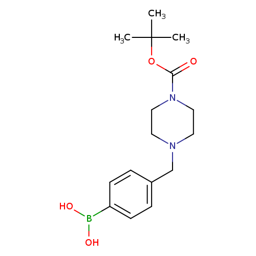 1-Piperazinecarboxylic acid, 4-[(4-boronophenyl)methyl]-, 1-(1,1-dimethylethyl) ester