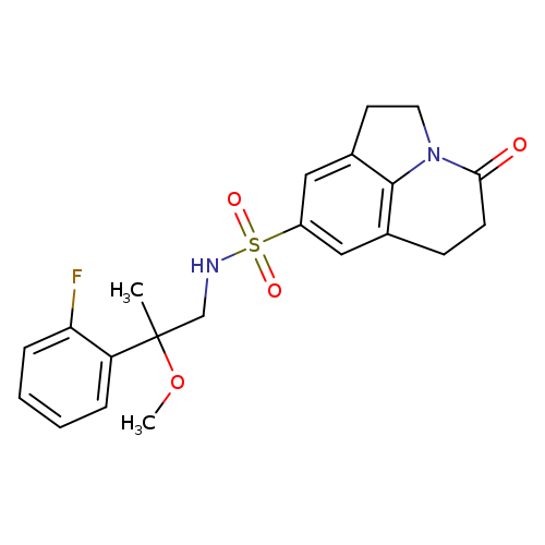N-[2-(2-fluorophenyl)-2-methoxypropyl]-11-oxo-1-azatricyclo[6.3.1.0^{4,12}]dodeca-4(12),5,7-triene-6-sulfonamide