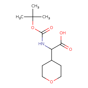 2H-Pyran-4-acetic acid, α-[[(1,1-dimethylethoxy)carbonyl]amino]tetrahydro-