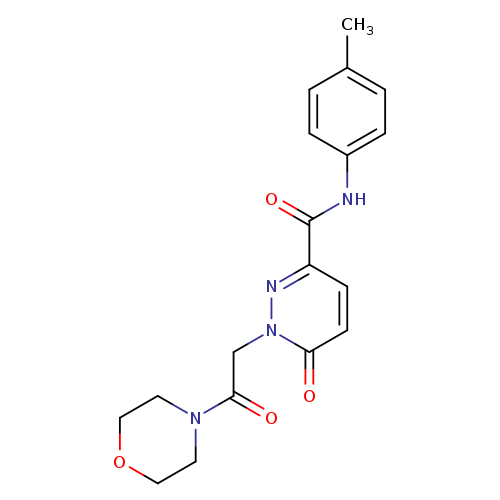 N-(4-methylphenyl)-1-[2-(morpholin-4-yl)-2-oxoethyl]-6-oxo-1,6-dihydropyridazine-3-carboxamide