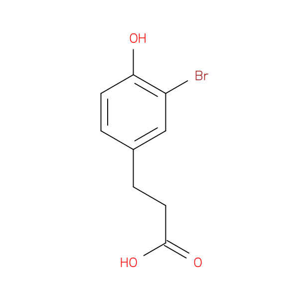 Benzenepropanoic acid, 3-bromo-4-hydroxy-