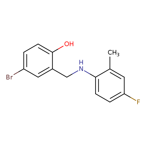 4-bromo-2-{[(4-fluoro-2-methylphenyl)amino]methyl}phenol