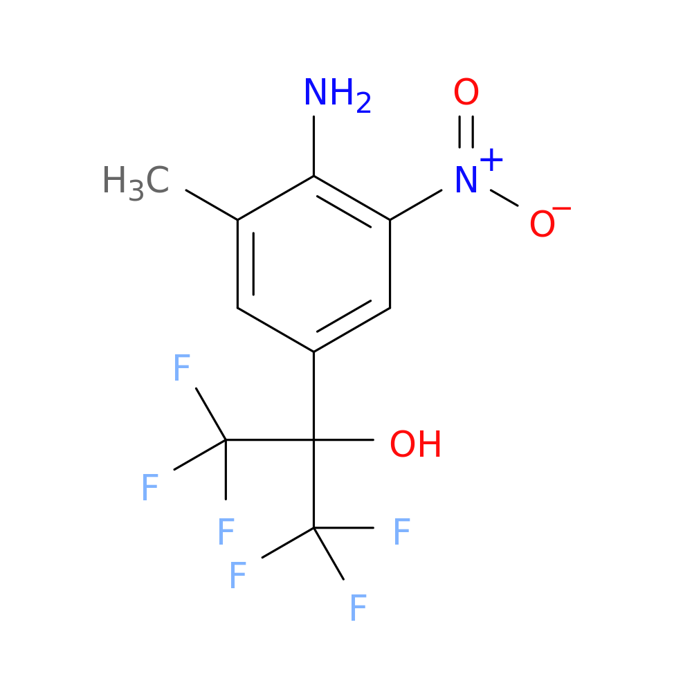 2-(4-Amino-3-methyl-5-nitrophenyl)-1,1,1,3,3,3-hexafluoropropan-2-ol