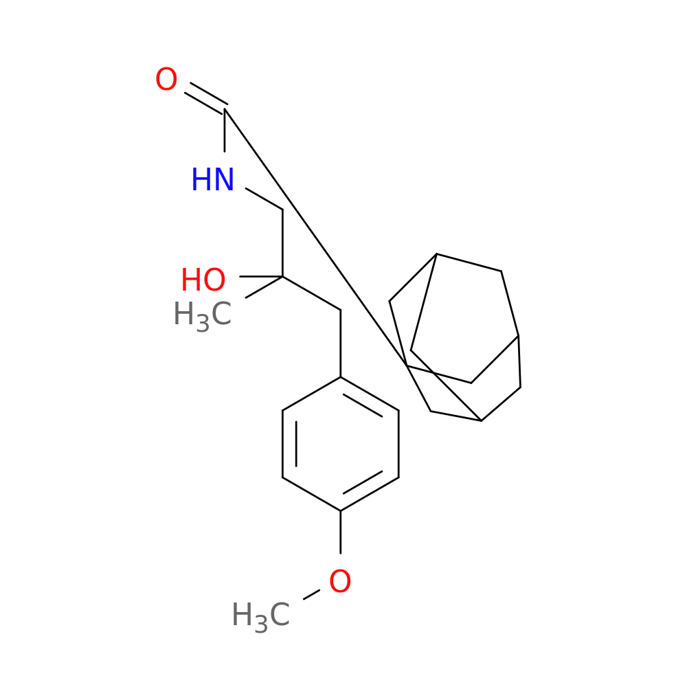 N-[2-hydroxy-3-(4-methoxyphenyl)-2-methylpropyl]adamantane-1-carboxamide